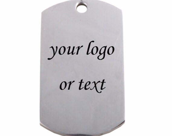 Personalize Medallion 20pcs/Lot Custom Necklace Keepsake All Stainless Steel with Chain