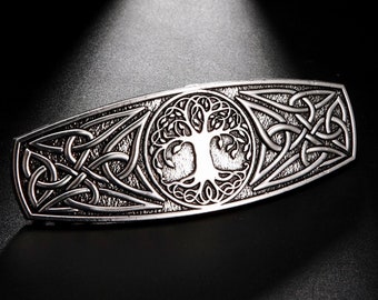 Nordic Style Celtic Knot Barrette Irish Hair Clip Celtic Knot Viking Pullback Hairpin Braided Hairstyle Clip Hair accessories