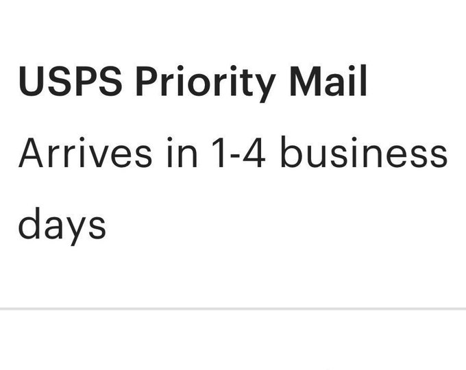 Upgrade from free USPS® First Class mail service to 2-4 day Priority Mail service