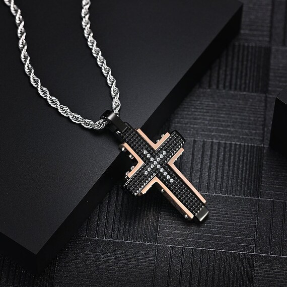 Black jesus sale necklace