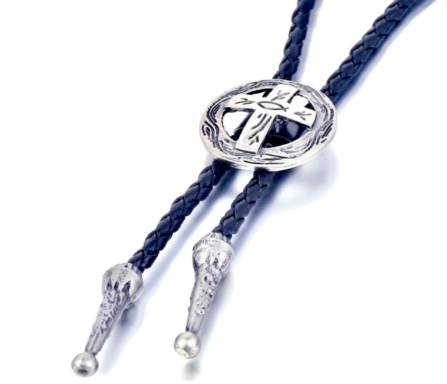 Linsoir Beads Blue Round Genuine Braided Leather Cord Bolo Tie Cording 3 mm  Diameter 2 Meter Roll