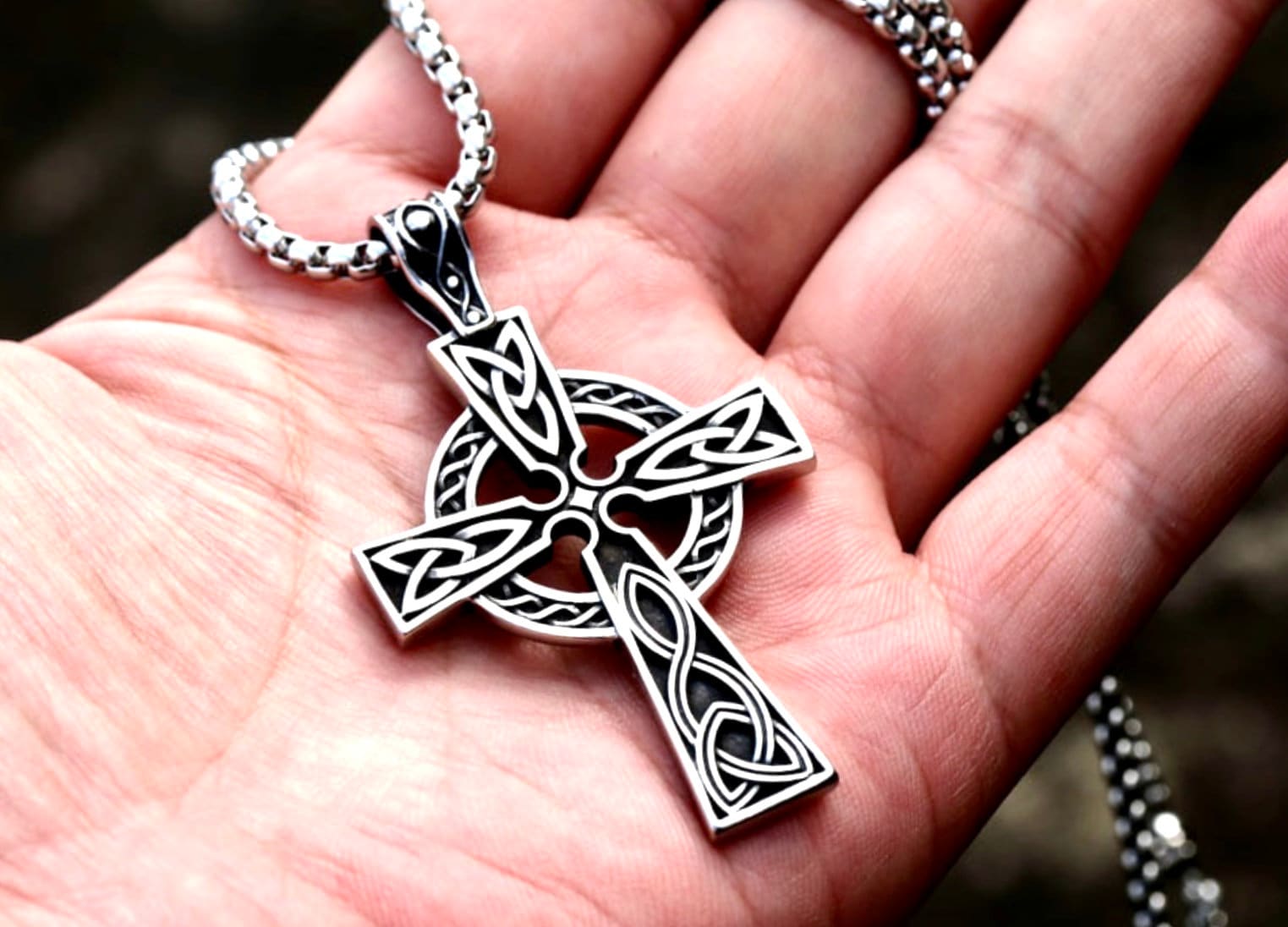 Viking Cross Necklace - Etsy