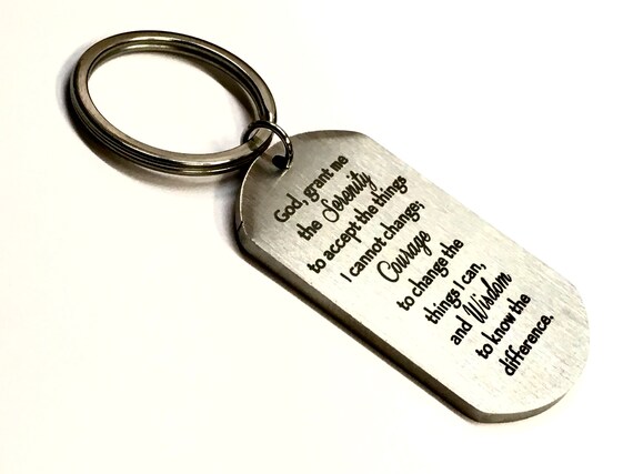 Serenity prayer best sale keyring