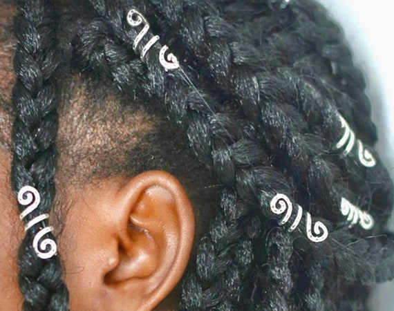 Spiral Hair Wire Clips Pigtails Scrunches Braid Rings Viking Hair