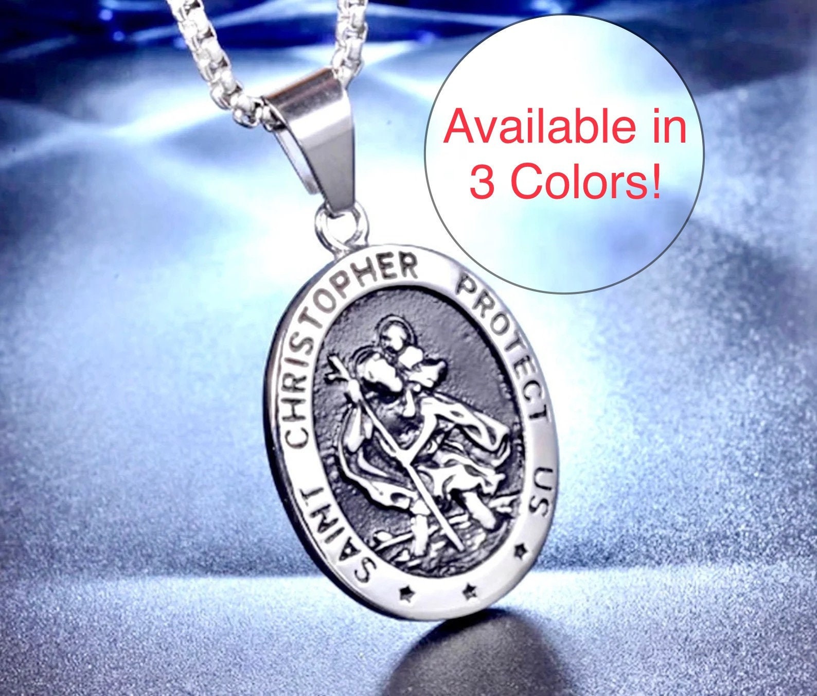 SAINT CHRISTOPHER NECKLACE – Dirty Hands Jewelry