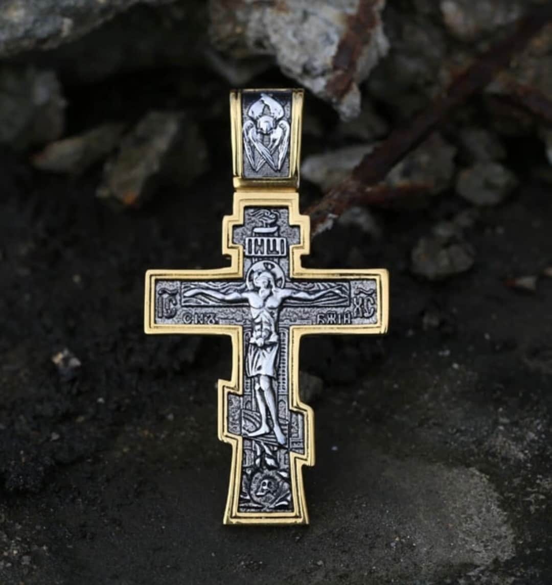 Hollow Cross Rings For Women Stainless Steel Black Silver Color Cross Finger  Couple Ring Engagement Jesus Christian Jewelry