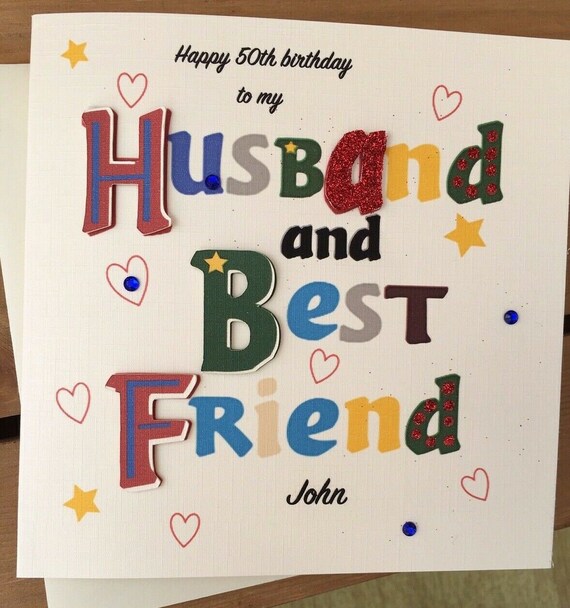 personalized birthday card for husband