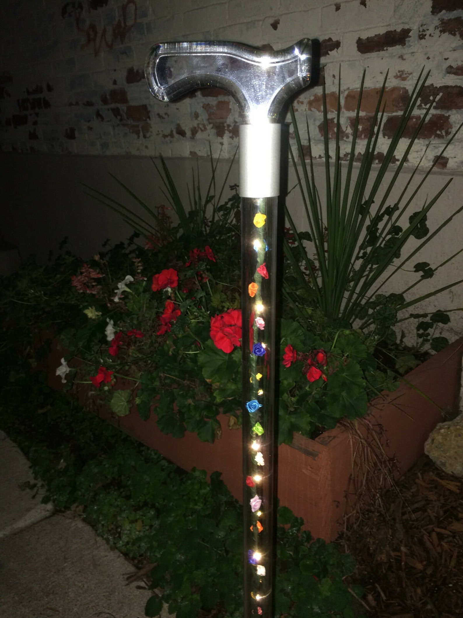 LED Lucite Walking Cane Etsy