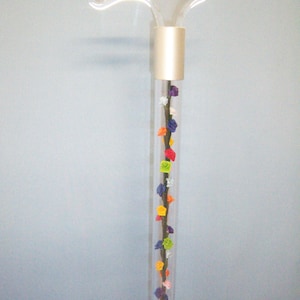 Elegant designer walking cane with colorful silk roses. Hollow shaft allows you to easily change the interior of your cane in moments.
