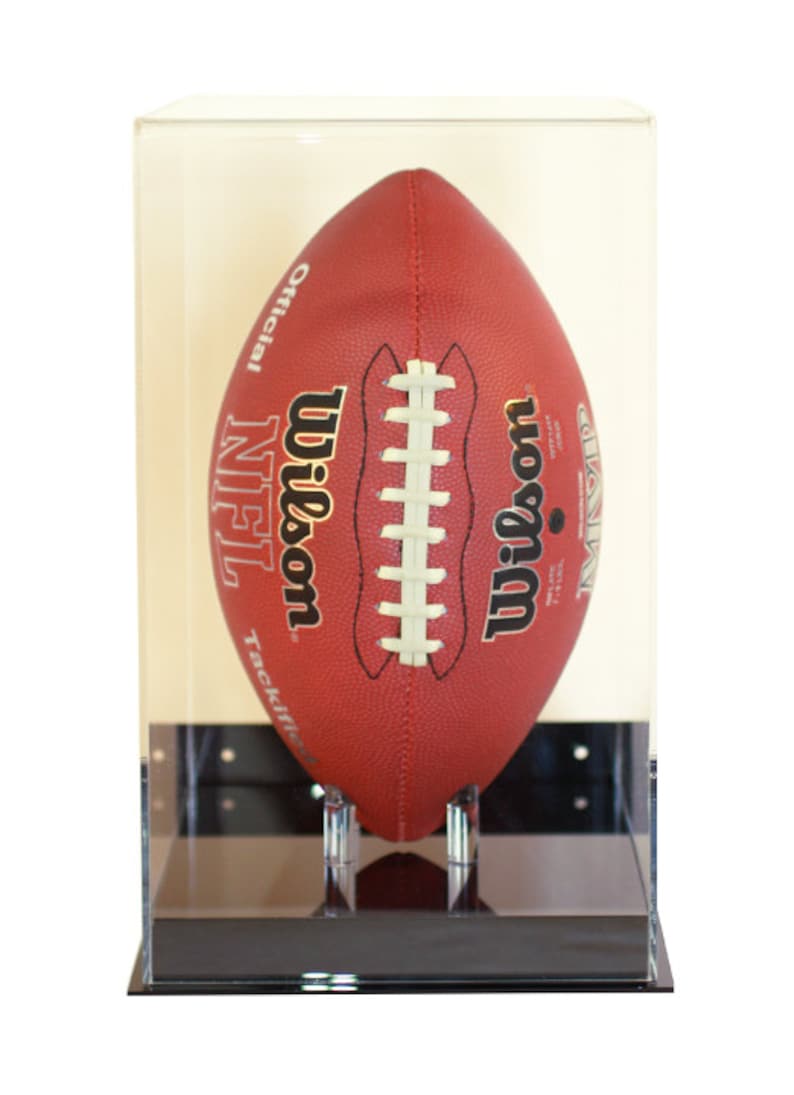 Football Display Case Vertical Wall Mount Full Size 85 UV Etsy