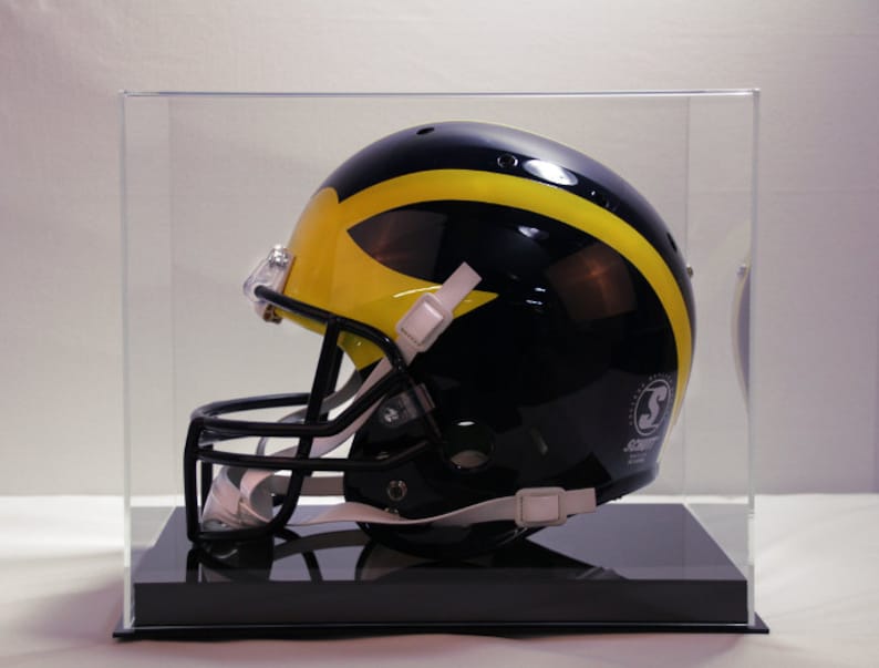 Football Helmet Display Case Full Size Memorabilia 85 UV Etsy