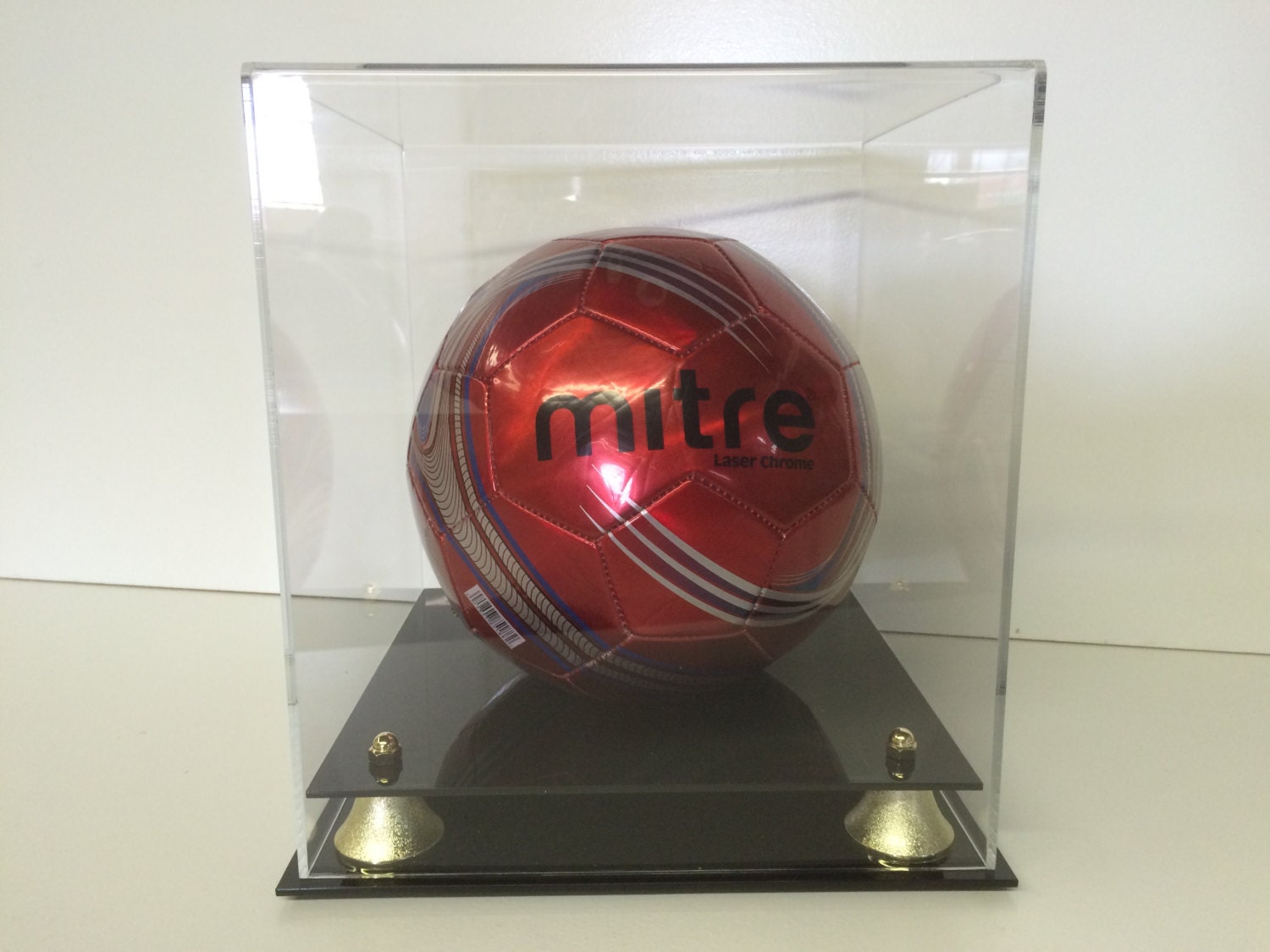 Soccer Ball Display Case Full Size 85 UV Filtering Acrylic Etsy