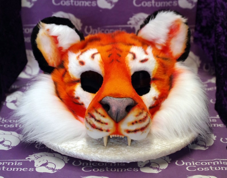 Fire Tiger Realistic LARP Therian Mask - Etsy