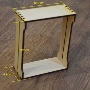 Sektionsramar för cellhonungsträ, honungskakorammar för biodlare, gjorda av trä, redo att monteras i bikuparam, storlek 4
