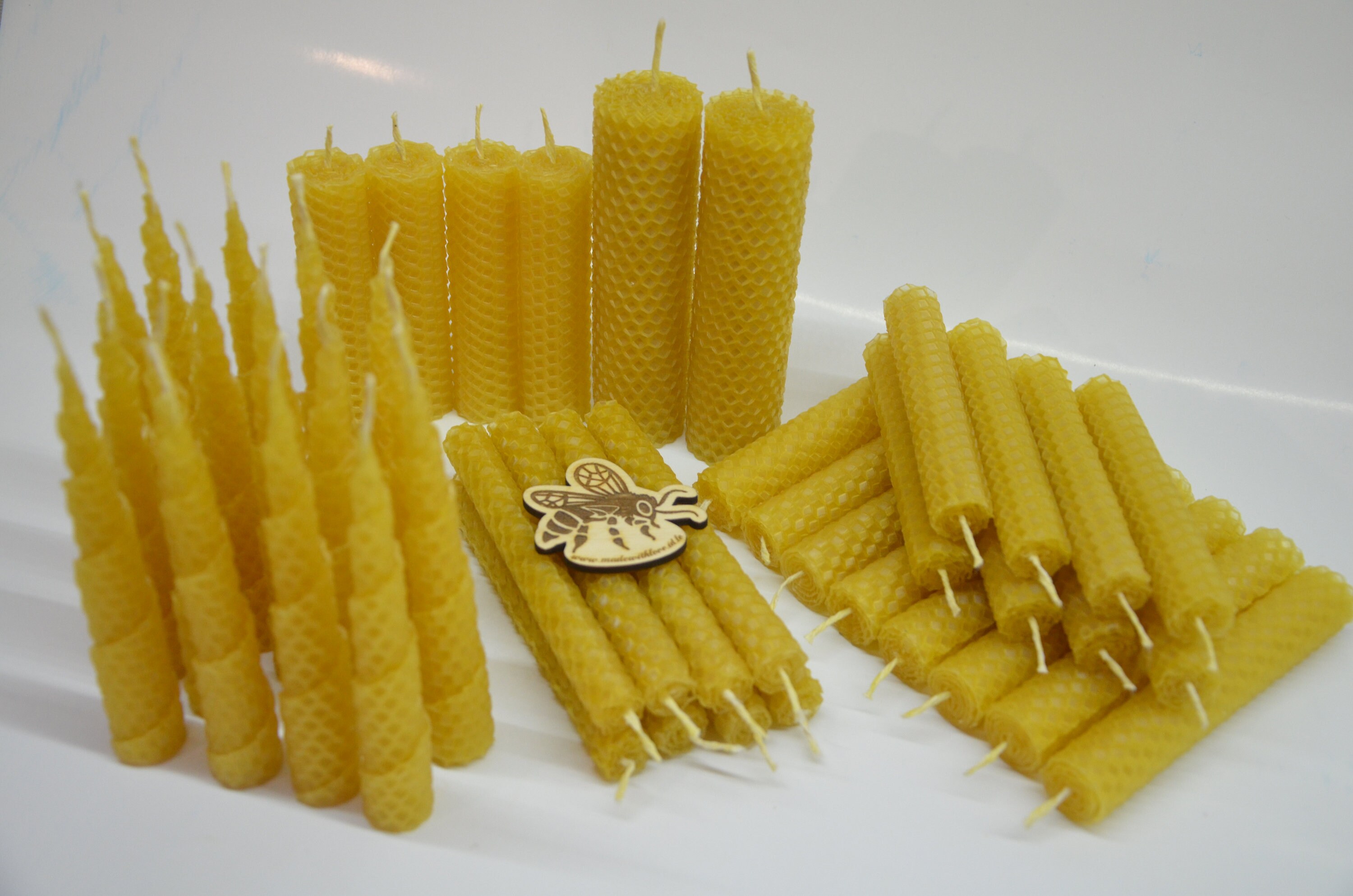 bundle-of-1-2-4-8-16-40-hand-rolled-handmade-pure-beeswax-candles-etsy