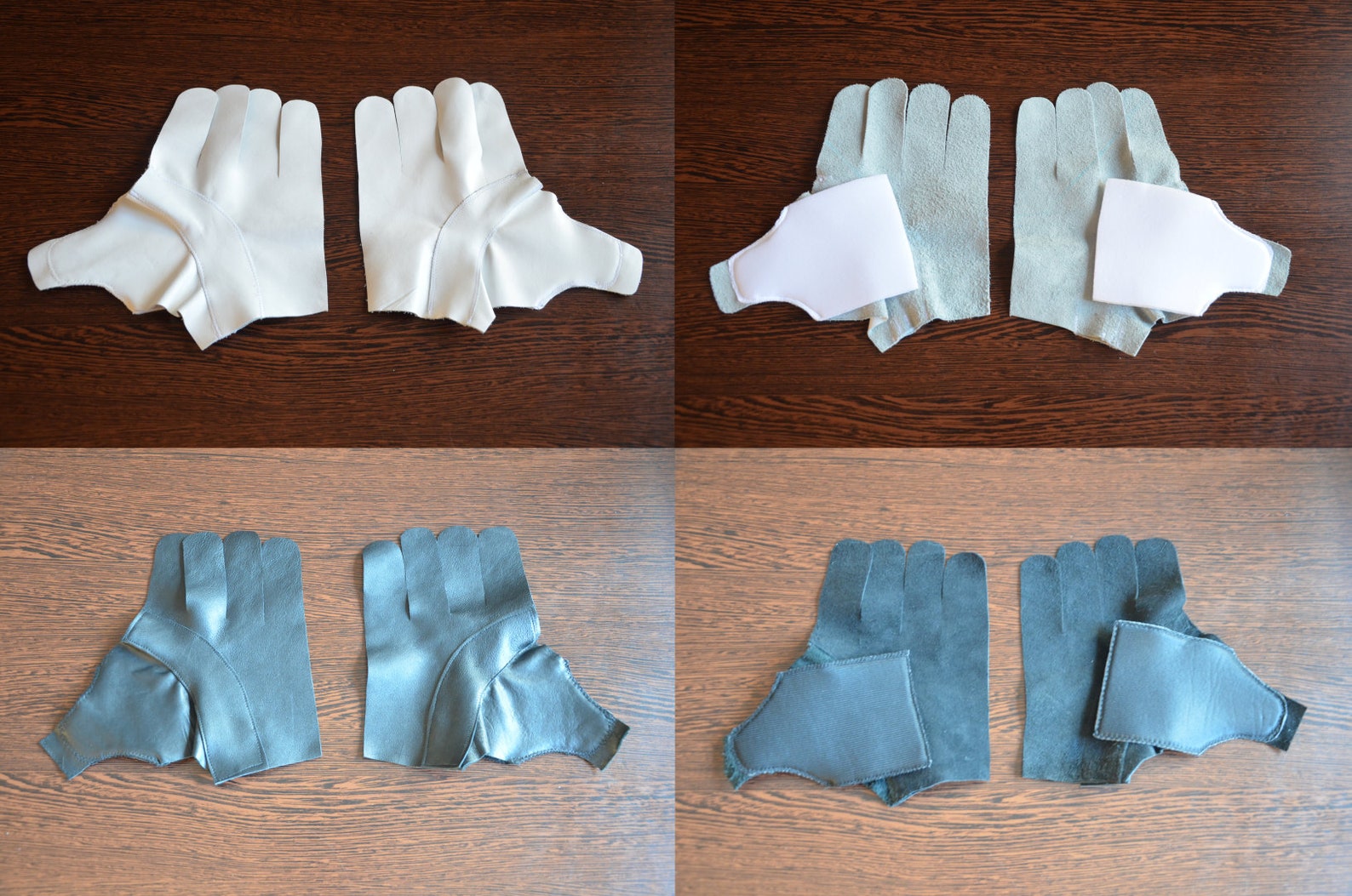 Replacement Hockey Glove Palms Fits 15,14,13 From High Quality Calf