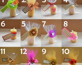 Wedding Gifts For Guests Wedding Beeswax Candle Favour Guest Gifts Size 5cm x 3cm