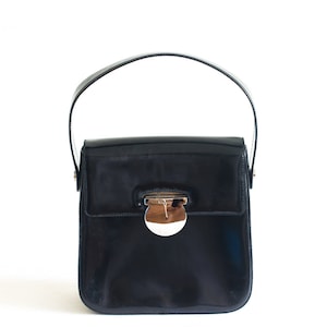 Salvatore Ferragamo vintage black shoulder bag / Gift for her