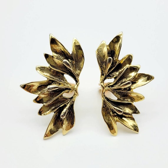 Massive French vintage earrings, statement earrin… - image 3