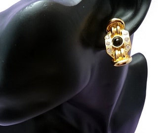 Preciosos pendientes Orena vintage franceses, joyas vintage de París, joyas de diseñador de los años 70, regalo para ella, pendientes de declaración