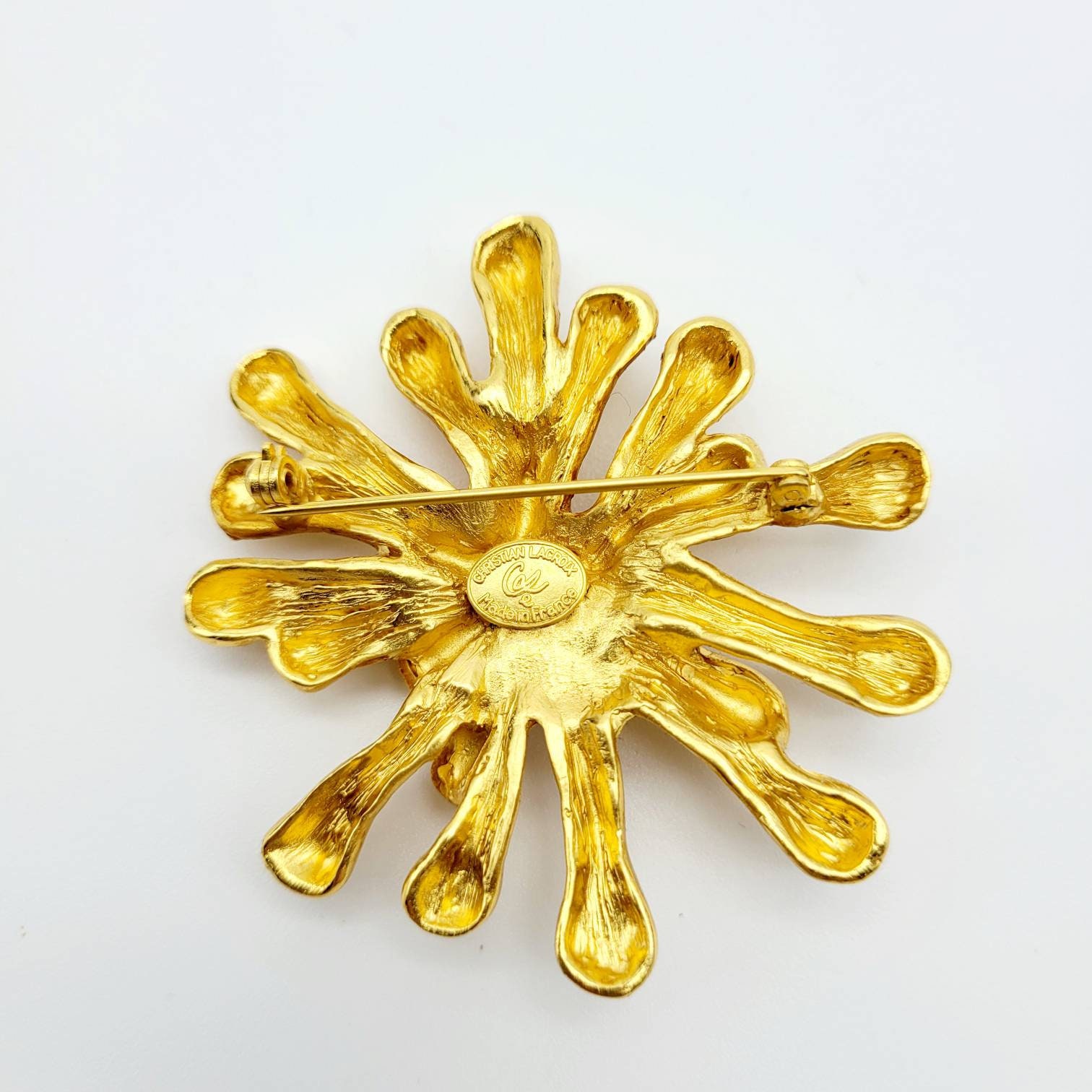 Impressive Vintage Christian Lacroix Goldtone Brooch - Etsy