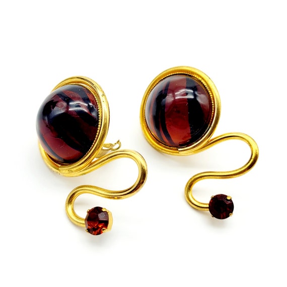 Vintage couture earrings Nina Ricci, vintage cost… - image 2