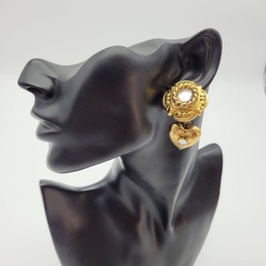 French vintage couture earrings, statement earrings
