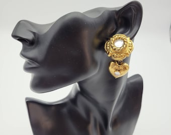 French vintage couture earrings, statement earrings