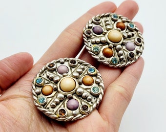 Vintage Jacky De G earrings, statement earrings