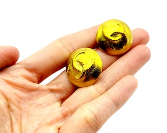 Pendientes Chanel vintage, regalo para ella, pendientes llamativos