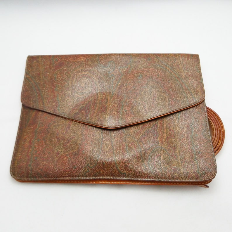 Vintage ETRO Paisley Canvas Crossbody Bag Italian Designer Etsy