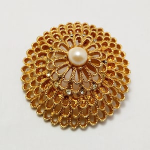 French vintage brooch, Vintage costume jewelry