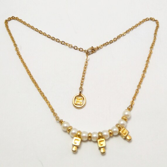 Vintage Givenchy necklace, designer necklace, cos… - image 3