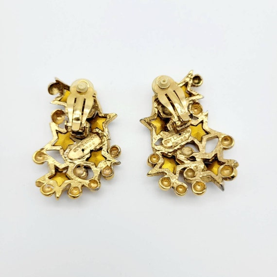 Vintage star earrings Guy Laroche, oversized earrings… Gem