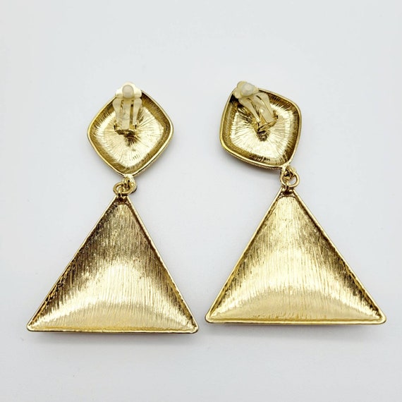 Massive French vintage earrings, statement earrin… - image 3