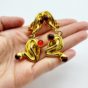 French designer earrings, Paris jewelry, collector jewelry, fashion jewelry, gift for her, dangle earrings, statement earrings