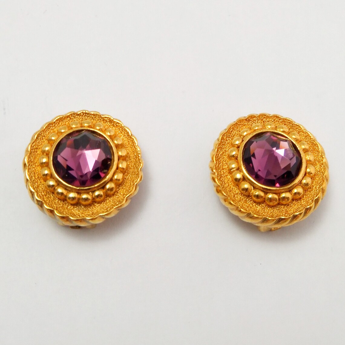 Vintage CHRISTIAN DIOR Violet Earrings by Henkel and Grosse Etsy UK