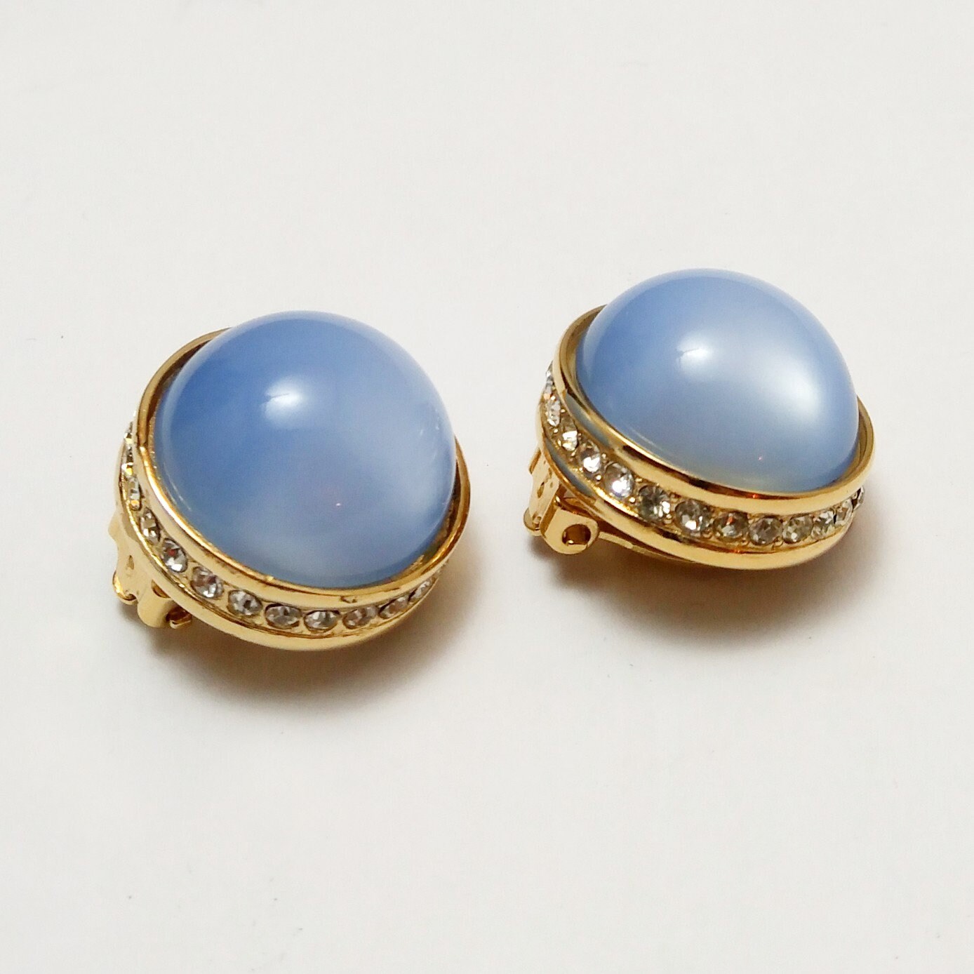 Rare Vintage GIVENCHY Blue Necklace and Earrings Jewelry Set Gift