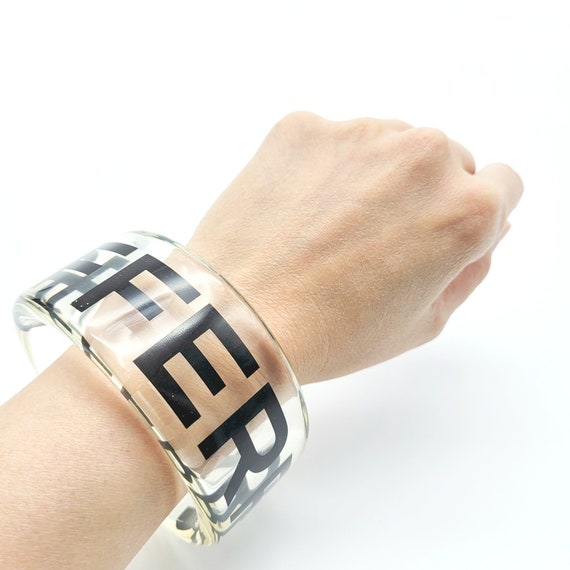 Vintage Gianfranco Ferre plastic bangle