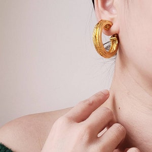 Ysl hoop sale earrings