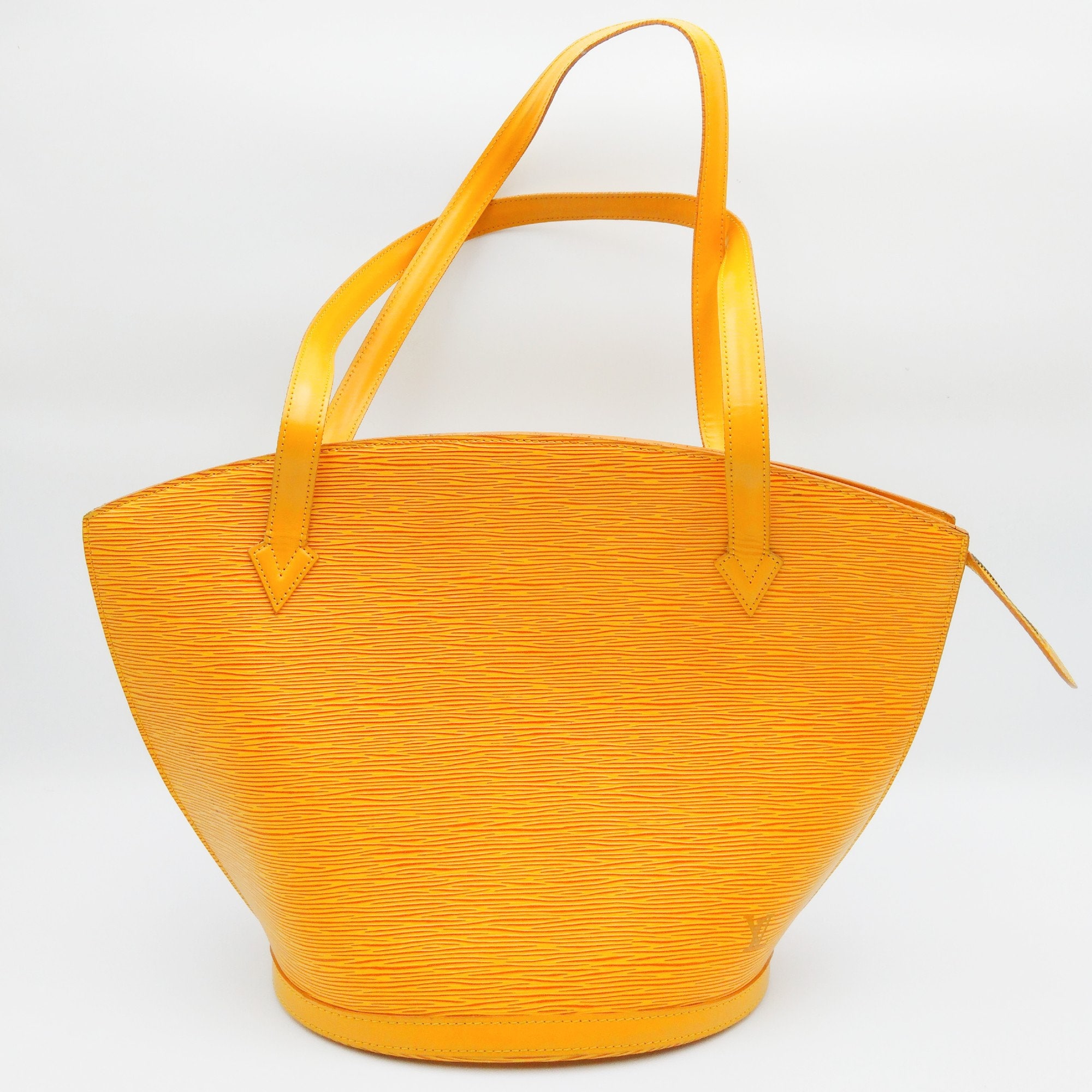 Authentic LOUIS VUITTON Saint Jacques Yellow Epi Leather Tote Bag