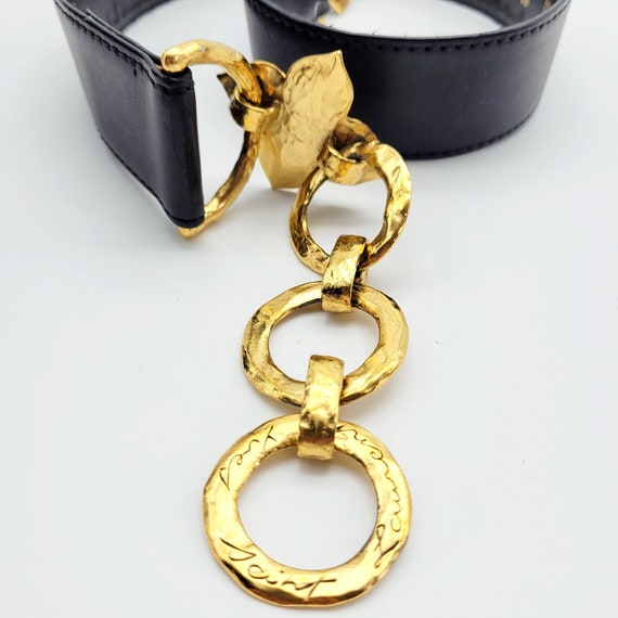 Vintage designer belt from Yves Saint Laurent, vi… - image 3