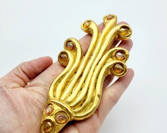 Broche vintage francés masivo