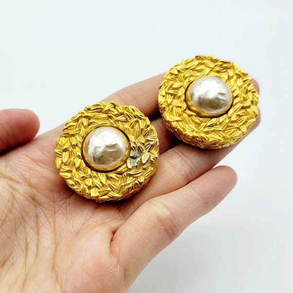 Rare! Vintage Chanel Paris France Crystal Earrings 1970's