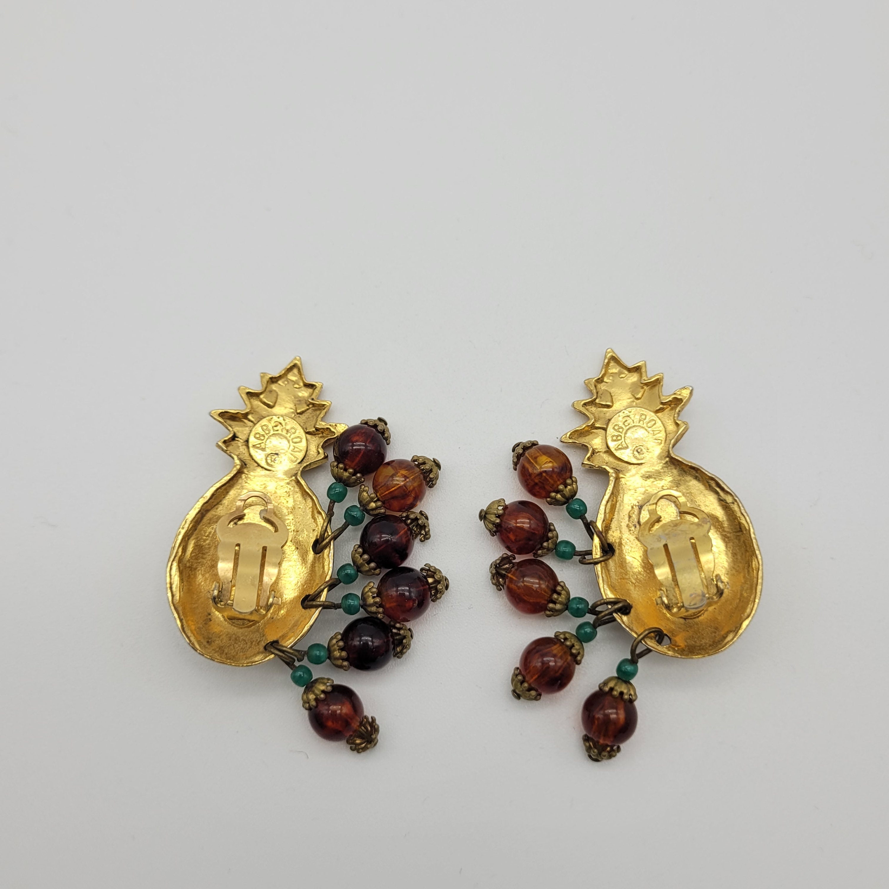Boucles D'oreilles Clips Vintage ABBEY ROAD Doré - Hauteur 4,8 Cm - Occasion