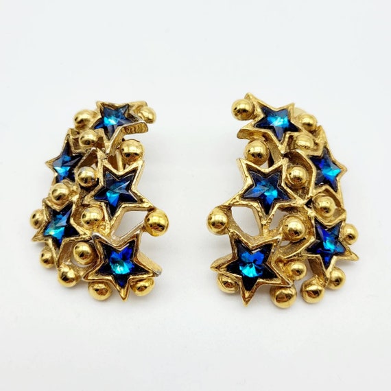 Vintage star earrings Guy Laroche, oversized earrings… Gem