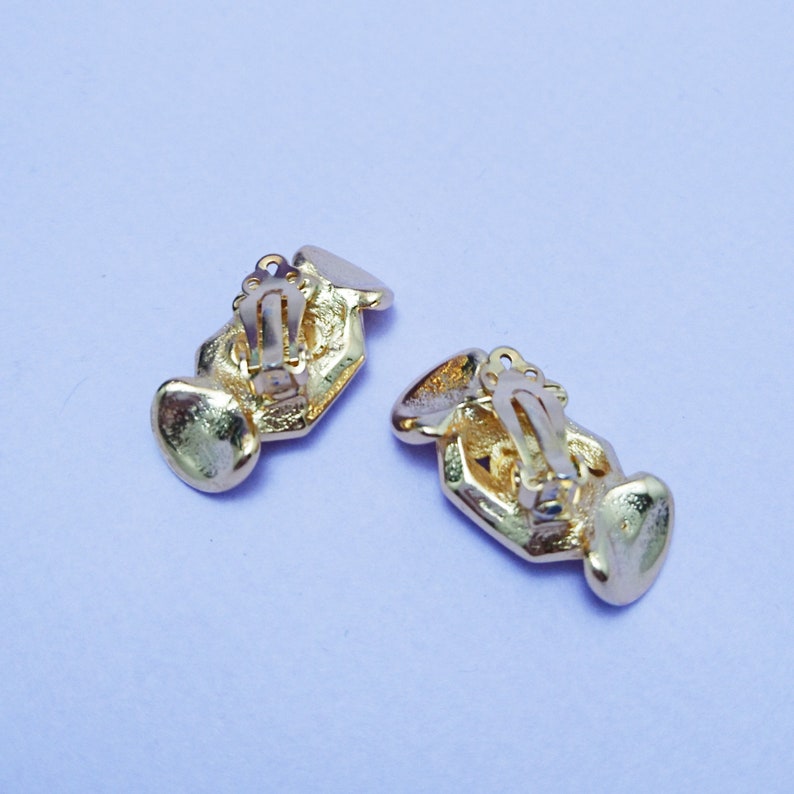 Boucles D'oreilles Vintage ORENA PARIS - Fleur Et Perle - Bijou Français Charmant