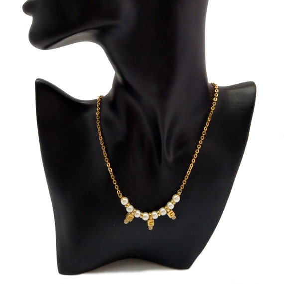 Vintage Givenchy necklace, designer necklace, cos… - image 1