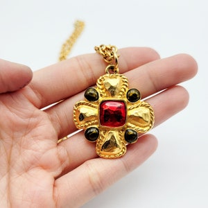 Vintage Jacques Esterel necklace with cross pendant