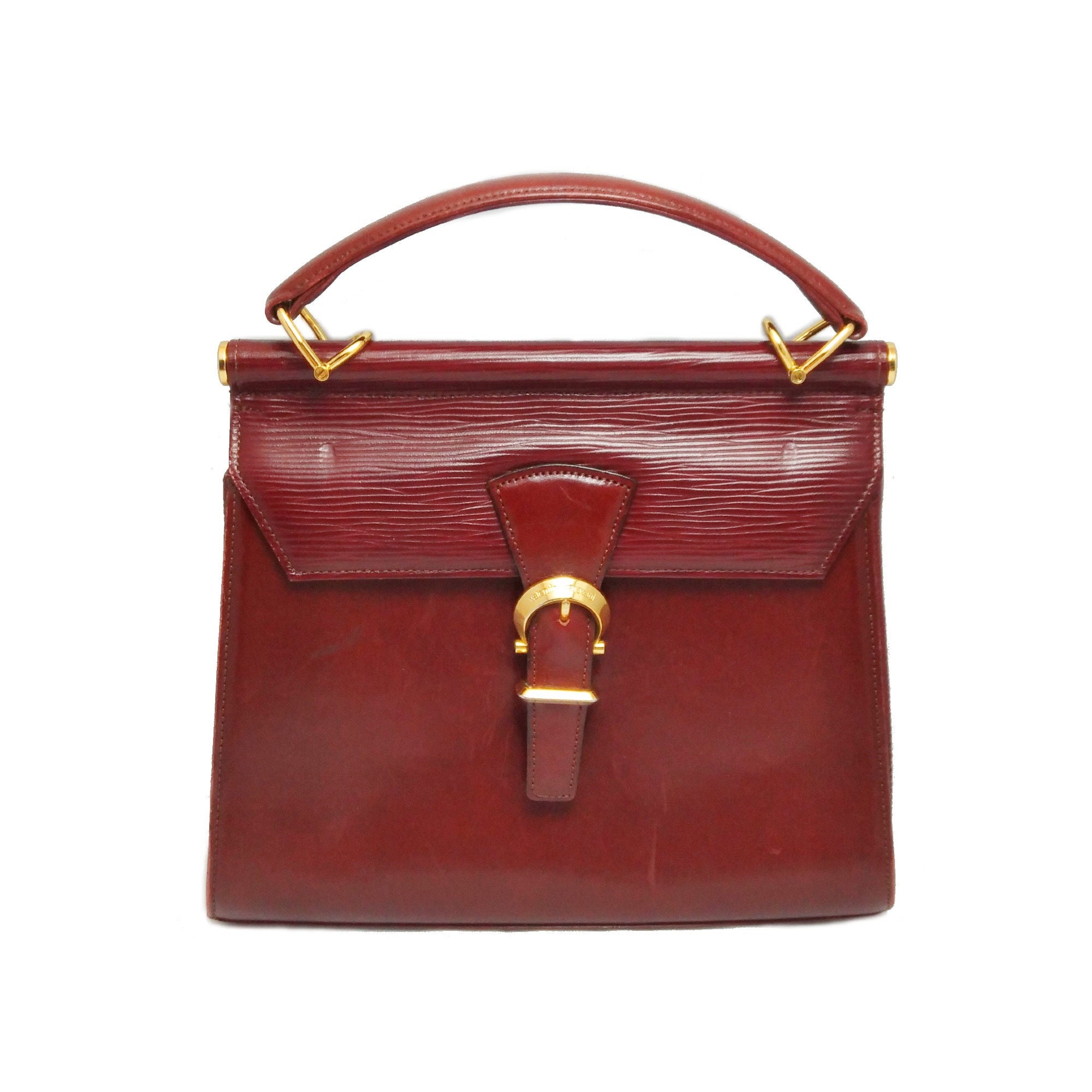 Gorgeous Vintage Leather Handbag Designer - Etsy